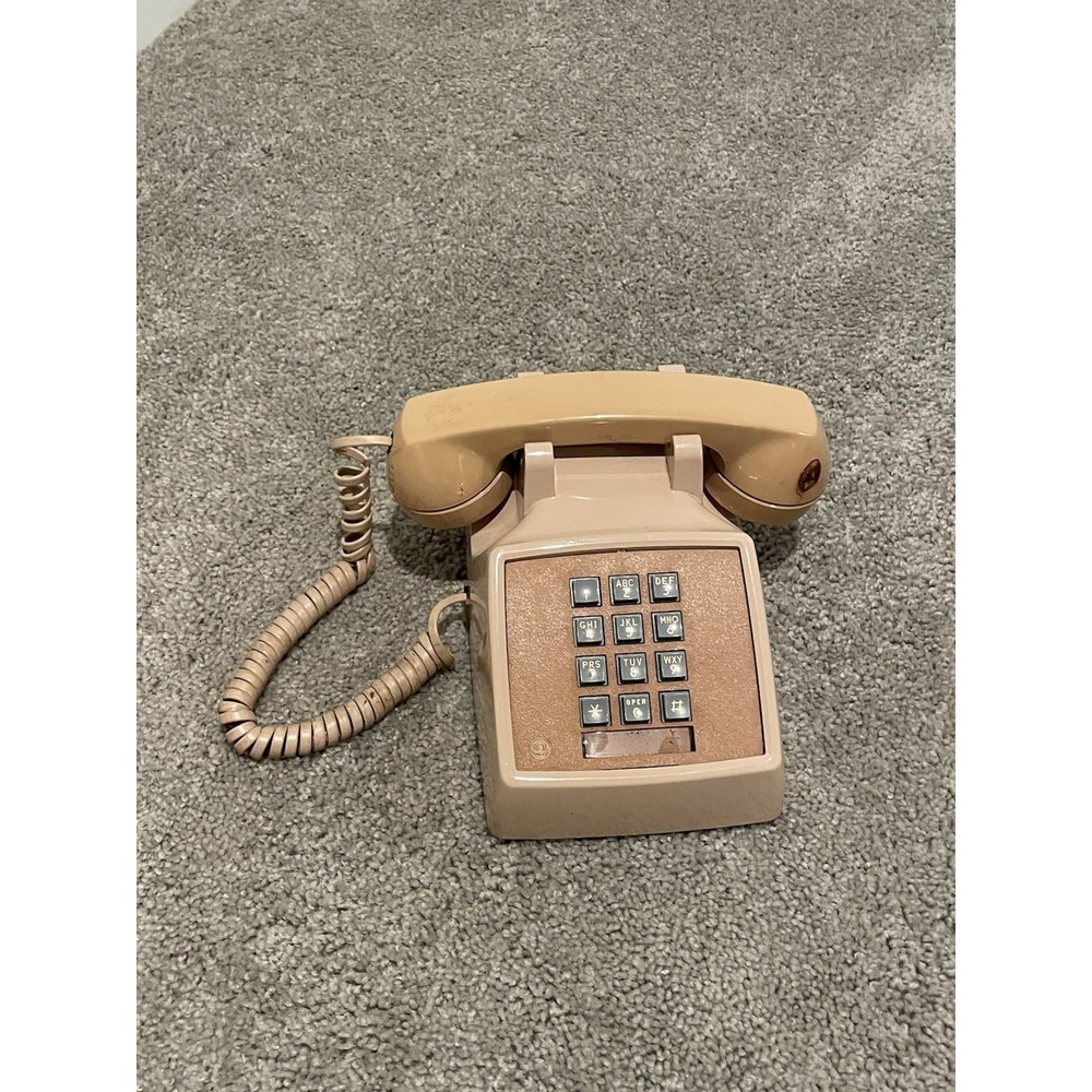 WESTERN ELECTRIC TOUCH-TONE BEIGE BELL‎ SYSTEM  DESK PHONE